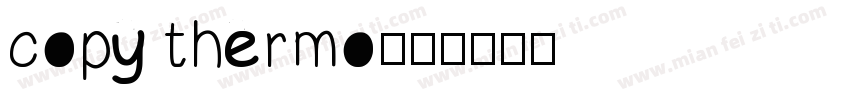 copy thermo字体转换